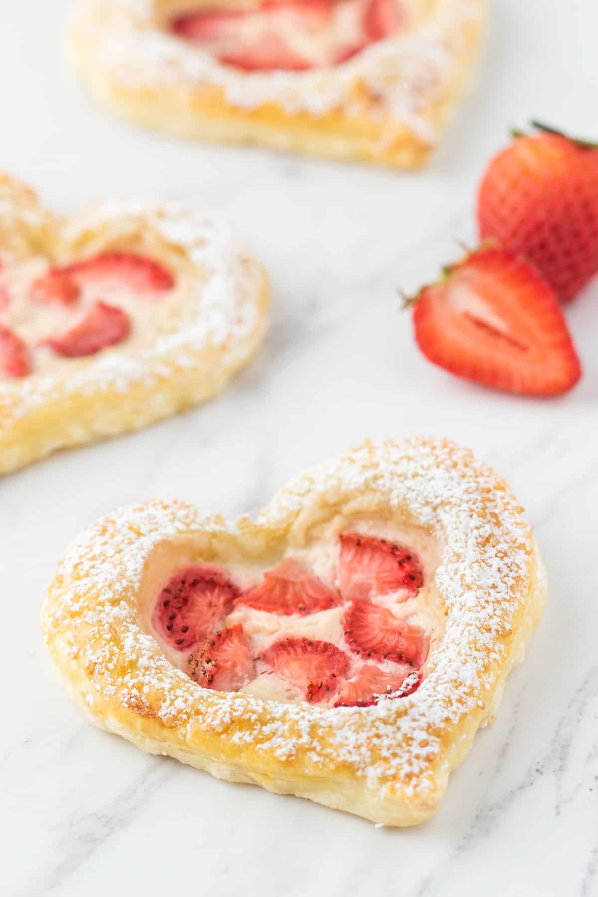 Strawberry Danish Hearts | 365 Days of Baking and More