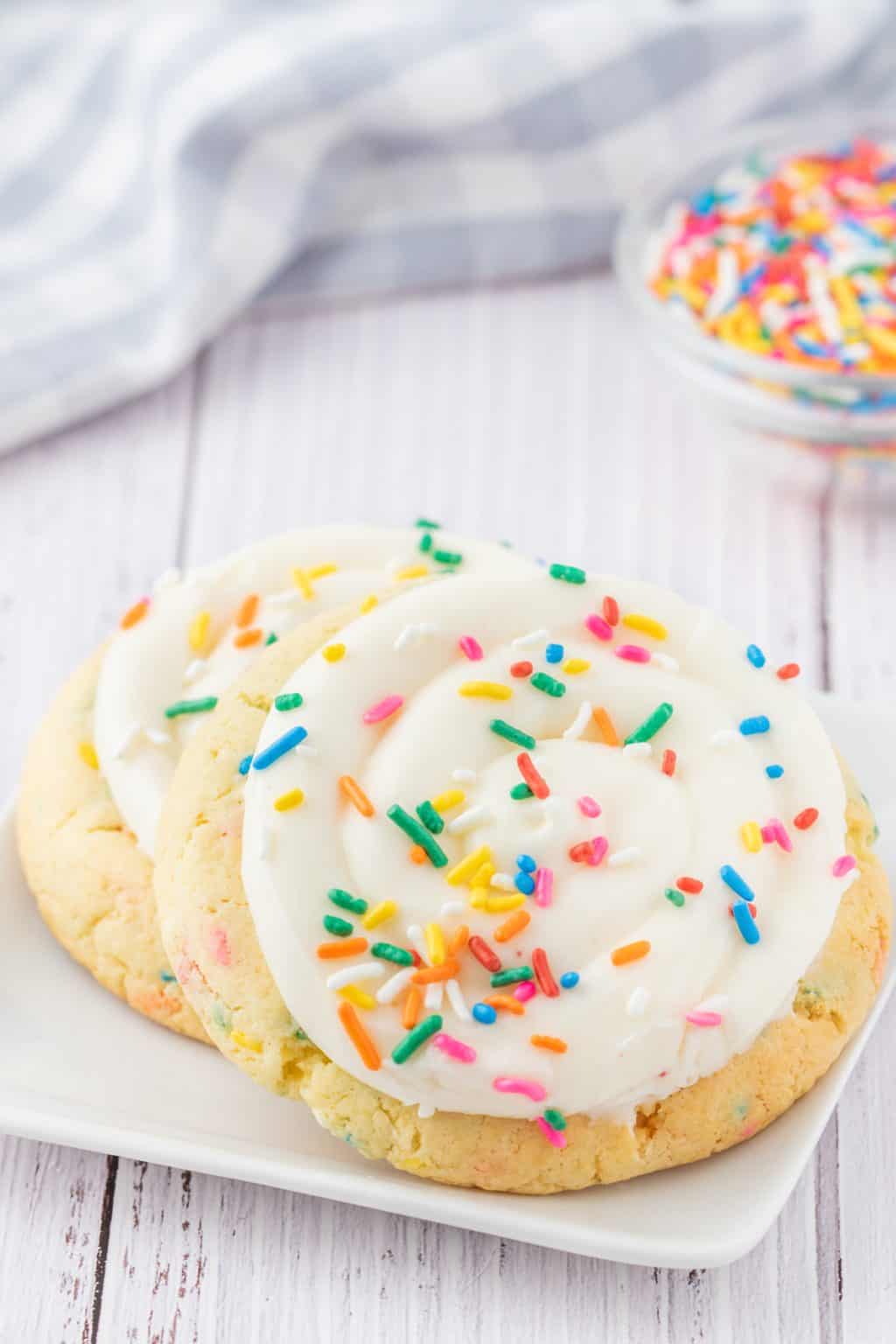 Funfetti Birthday Cake Cookies | 365 Days of Baking and More