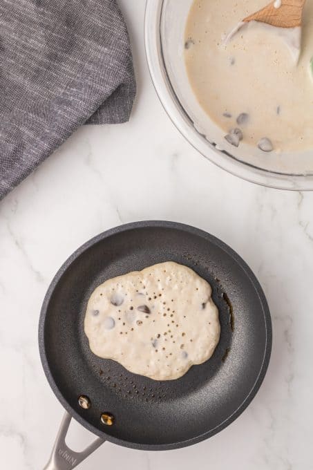 Cast Iron Chocolate Chip Pancake: Oven Pancake Recipe