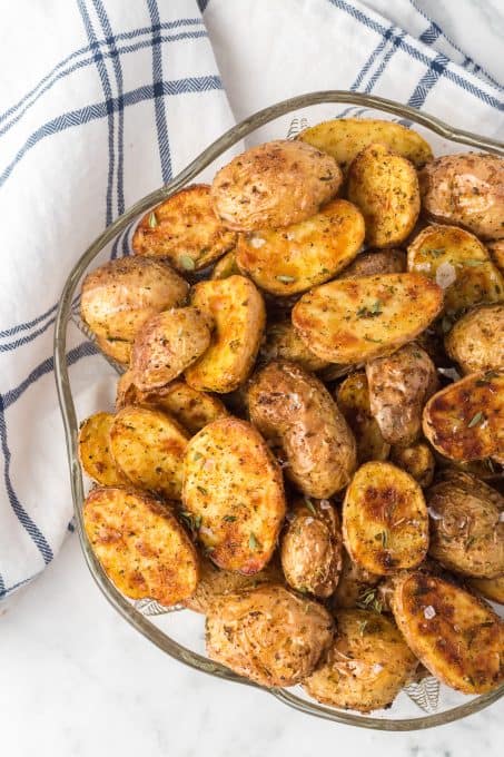 Crispy Air Fryer Red Potatoes - Jersey Girl Cooks