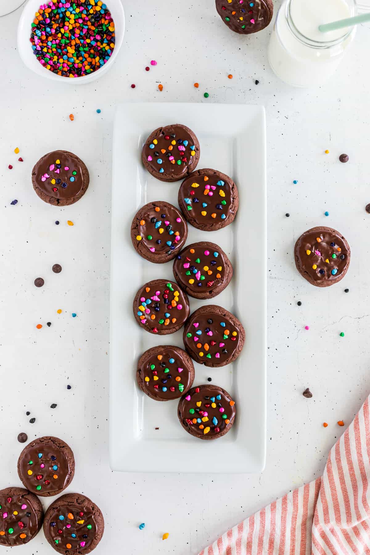 Quick Cosmic Brownie Cookies 