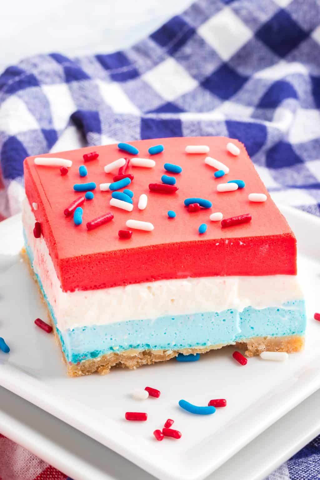 Red, White And Blue Dream Bars 