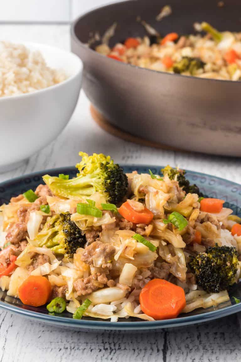 30 Minute Pork and Cabbage Stir Fry | 365 Days of Baking