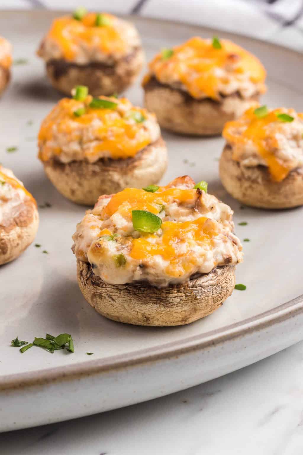 Jalapeno Popper Stuffed Mushrooms | 365 Days of Baking and More