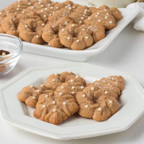 Gingerbread Spritz Cookies - My Sequined Life