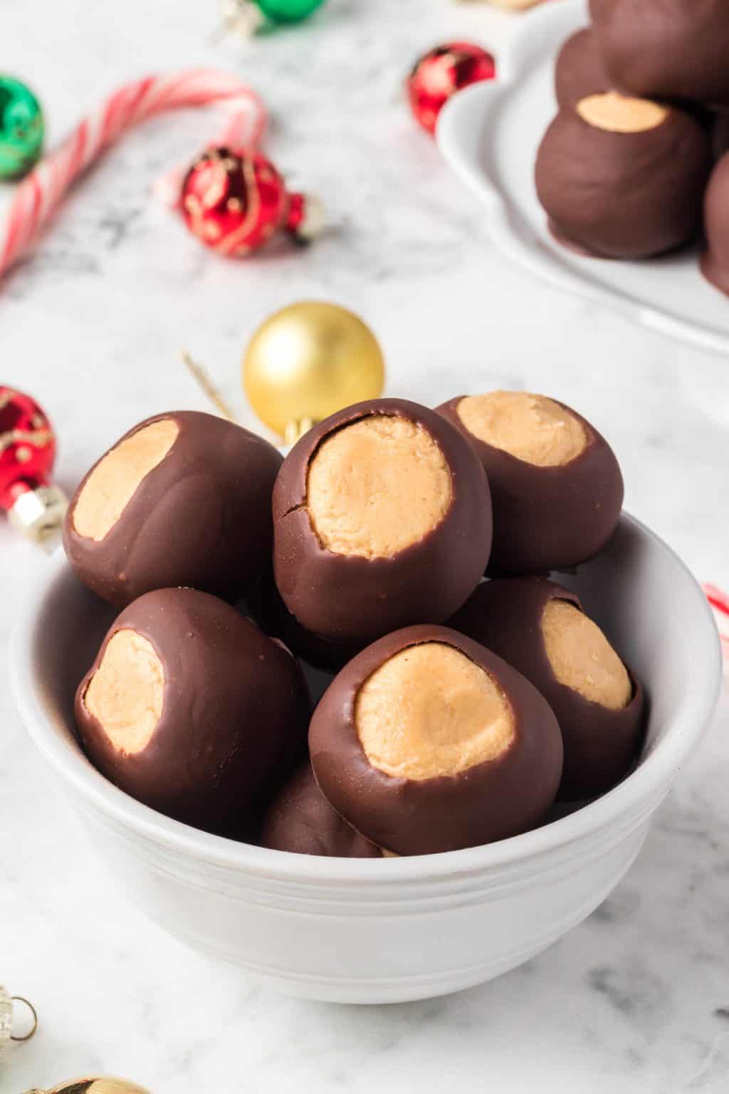 Christmas Buckeye Recipe- only 6 Ingredients | 365 Days of Baking