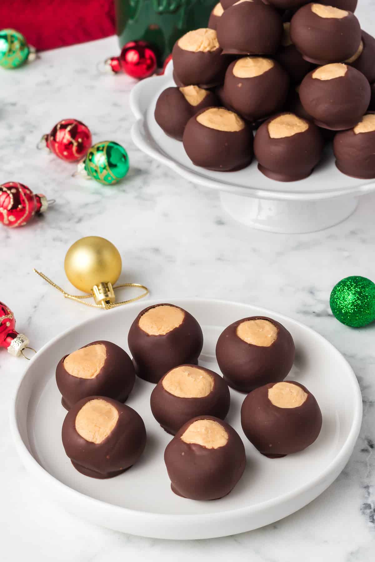 Christmas Buckeye Recipe- only 6 Ingredients | 365 Days of Baking