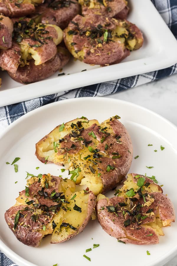 Easy Smashed Red Potatoes | 365 Days of Baking and More