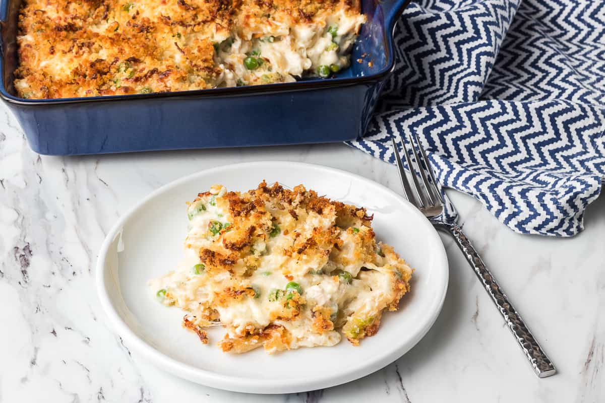 Easy Chicken Alfredo Casserole | 365 Days of Baking and More