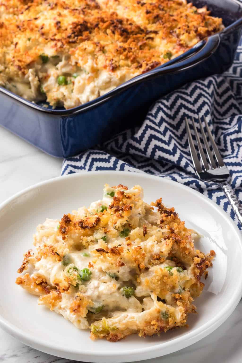 Easy Chicken Alfredo Casserole | 365 Days of Baking and More