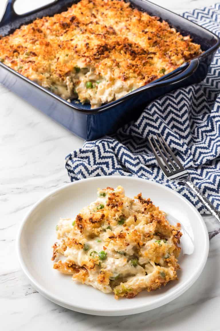 Easy Chicken Alfredo Casserole 