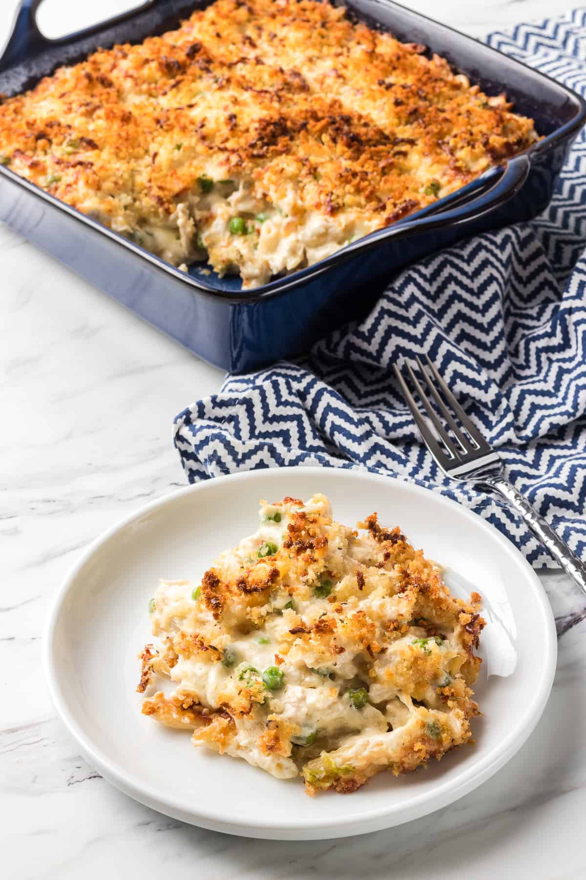 Easy Chicken Alfredo Casserole | 365 Days of Baking and More