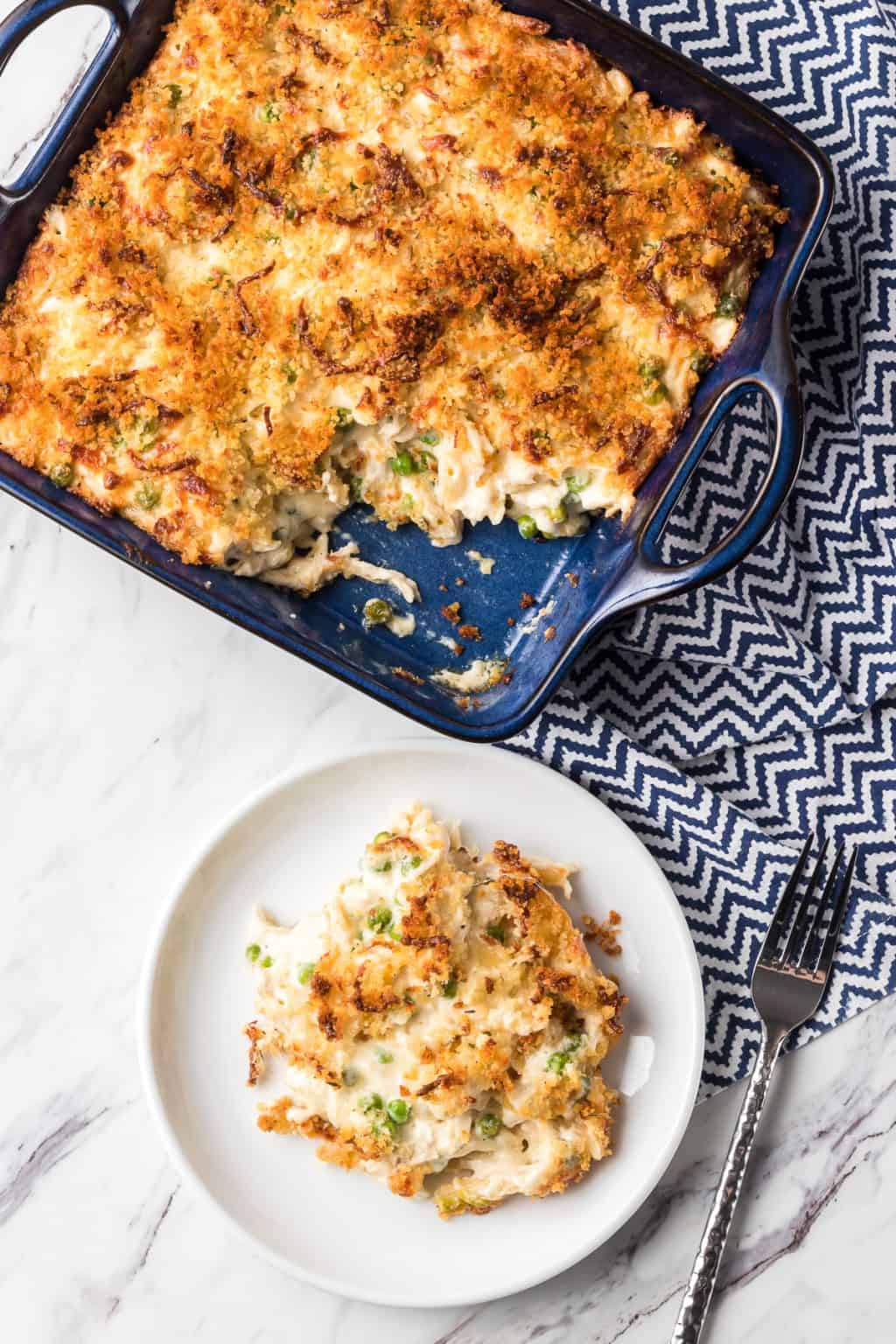 Easy Chicken Alfredo Casserole | 365 Days of Baking and More