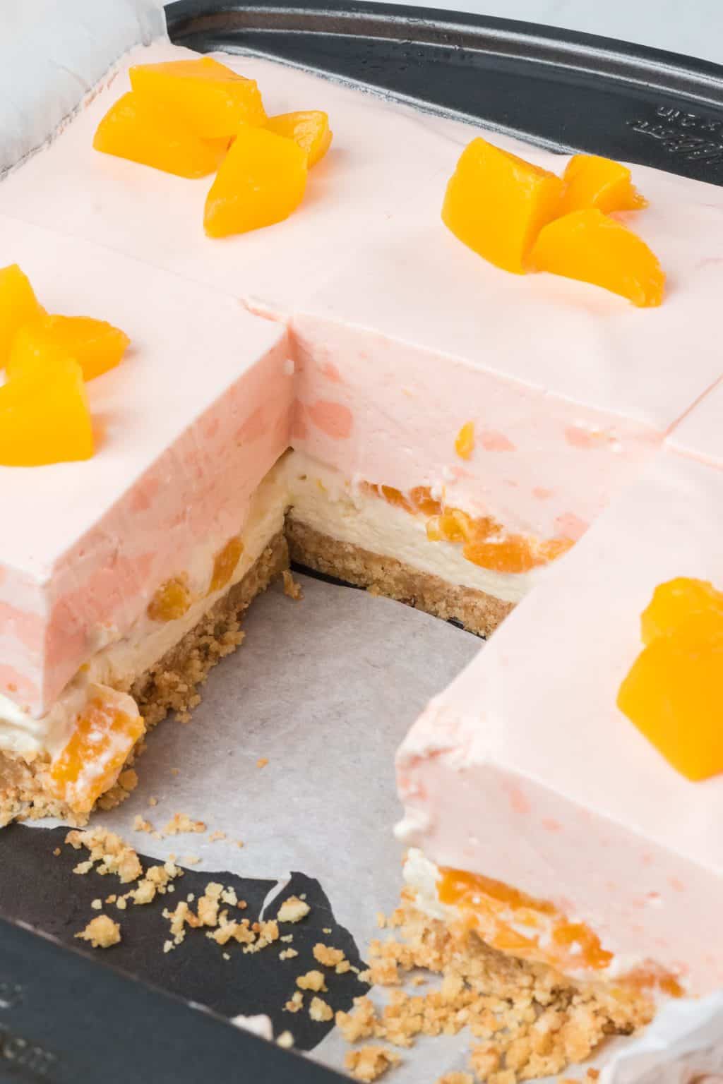 Peaches and Cream Dream Bars: A Delightfully Creamy No-Bake Dessert ...