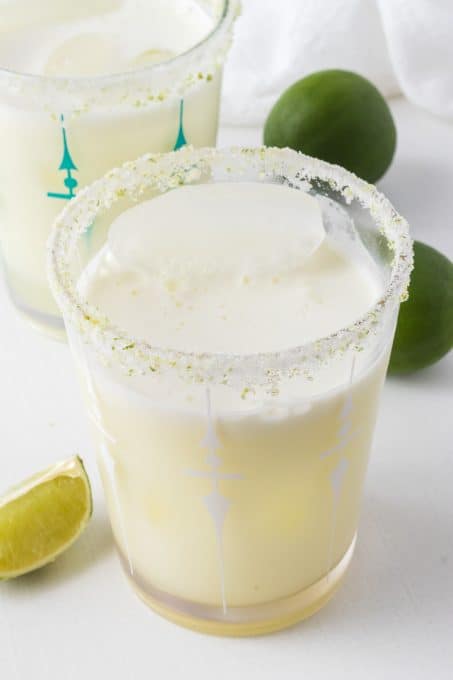 A cold and refreshing summer drink make with limes, sugar, water and sweetened condensed milk.