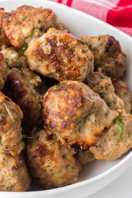 Flavorful and tender meatballs.