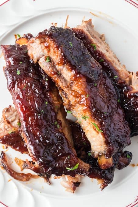 St. Louis style oven baked pork ribs.