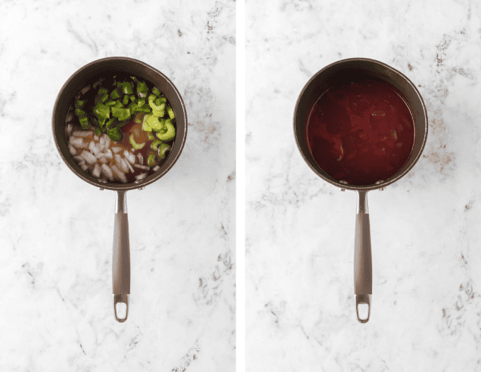 Process photos for Homemade BBQ Sauce Recipe.