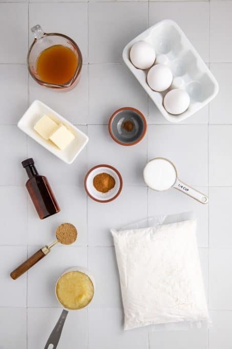 Ingredients for Apple Cider Donut Cake