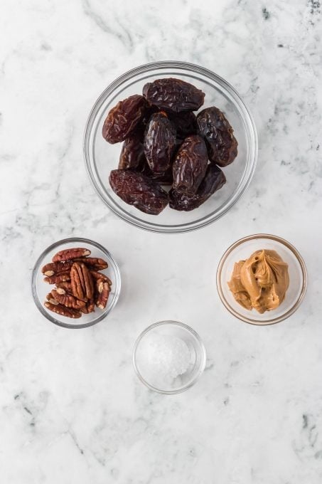 Dates and Peanut Butter Ingredients