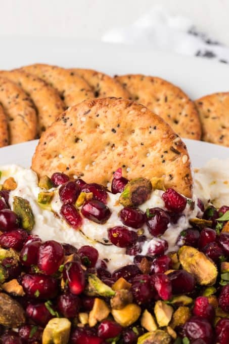 Whipped Feta Cheese with Arils and Pistachios