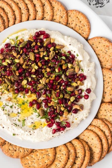 A whipped cheese dip with Feta and sour cream.