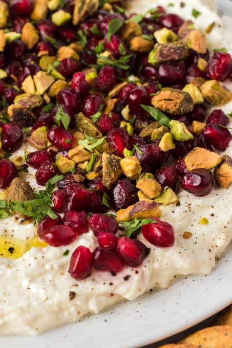 Whipped Feta Cheese with Arils and Pistachios