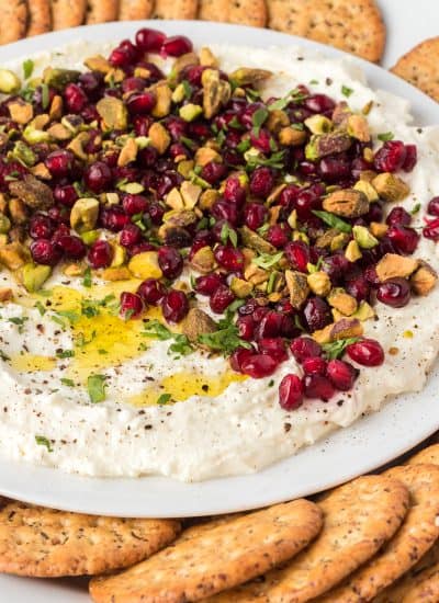 Whipped Feta Cheese with Arils and Pistachios