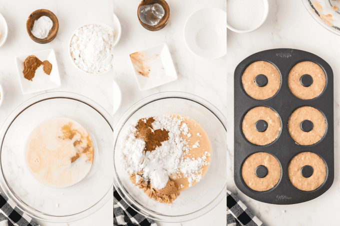 First set of process photos for Apple Cider Donuts.