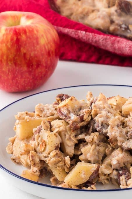 Oatmeal baked in the oven.