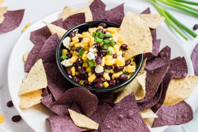 Black Bean, Corn and Feta Dip from Easy Homemade Recipes