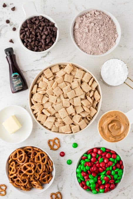 Ingredients for Reindeer Chow.