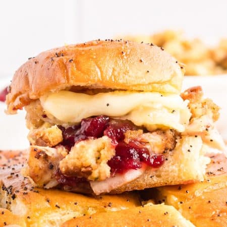 Turkey Sliders with Cranberry Sauce.