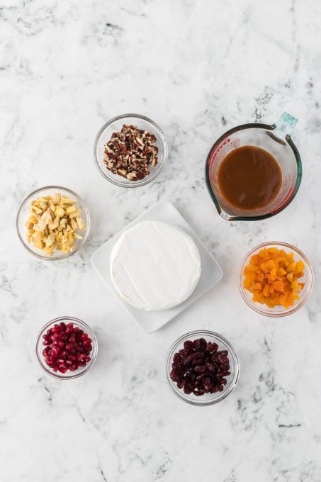 Ingredients for Baked Brie.