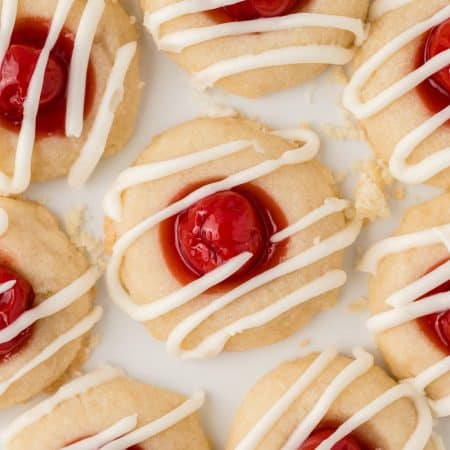 Cherry Thumbprint Cookies