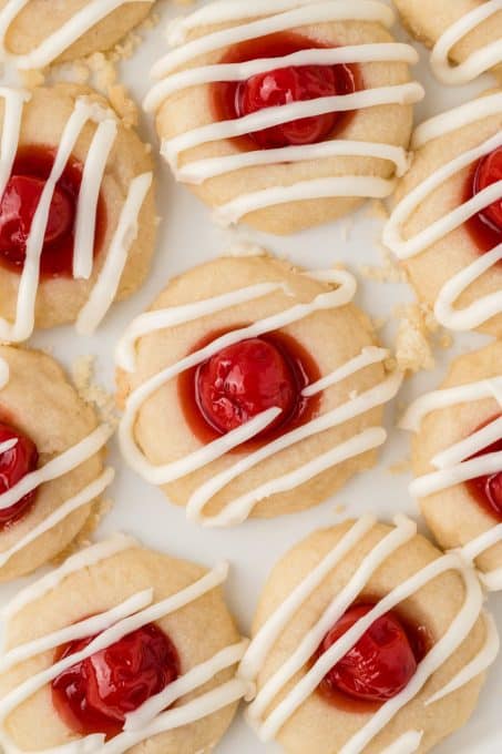 Cherry Thumbprint Cookies