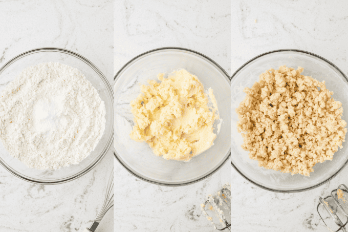 First set of process photos for Cherry Thumbprint Cookies.