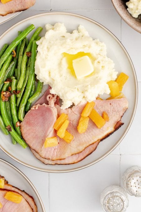 Brown sugar pineapple ham.