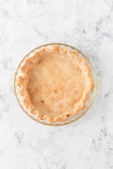 Crust for pies made with butter and shortening.