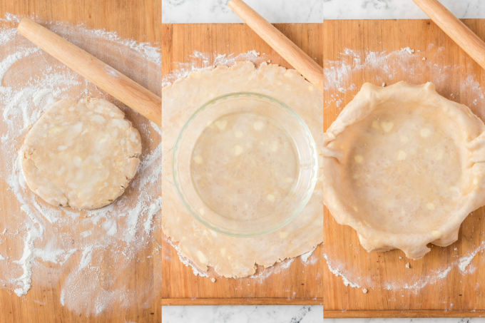 Second set of process photos for Homemade Pie Crust.