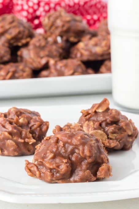 Chocolate Peanut Butter No Bake Cookies