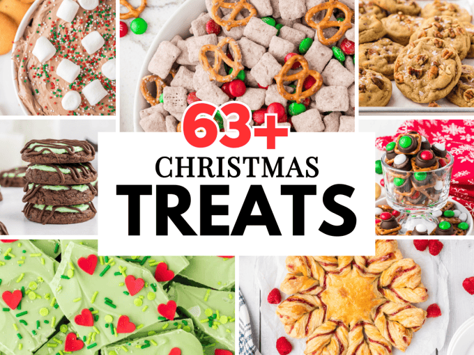 63+ Christmas Treats from cookies, to no bake snacks, and breakfasts!