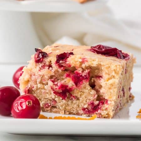 Cranberry Orange Blondies