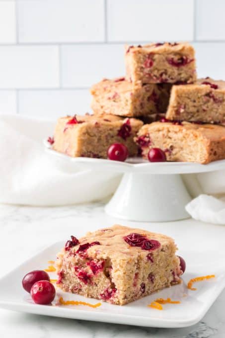 Orange Cranberry Blondies