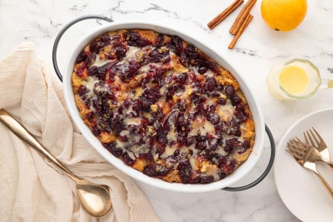 Cranberry Orange Bread Pudding