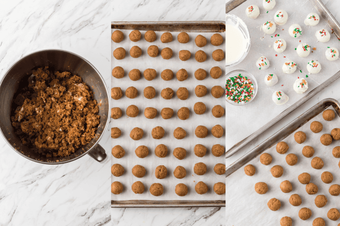 Second set of process photos for Gingerbread Truffles.