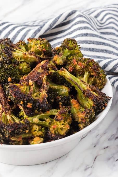 Roasted broccoli with ranch seasoning.