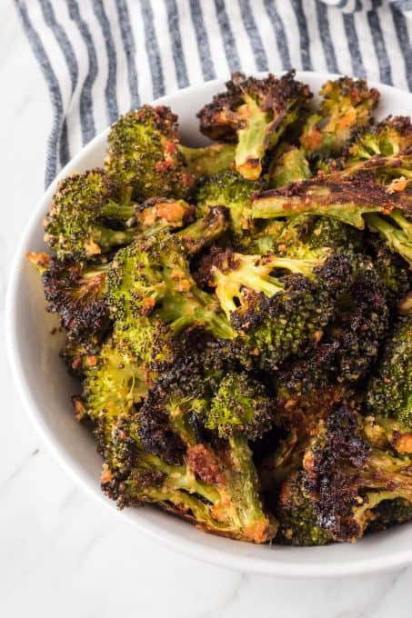 Broccoli roasted with ranch seasoning.